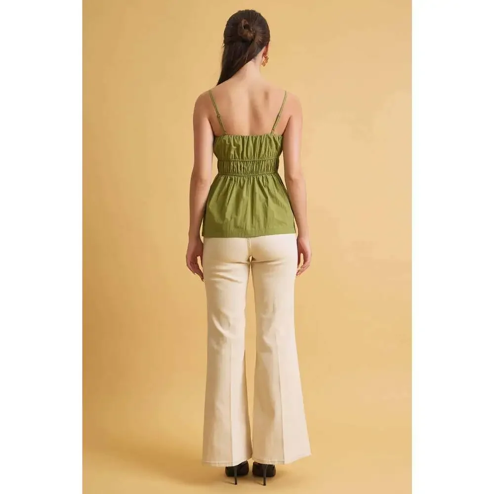 RUCHED CAMI TOP